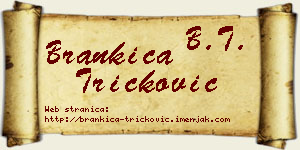 Brankica Tričković vizit kartica
